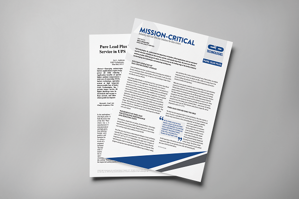 White Papers from C&D Technologies experts